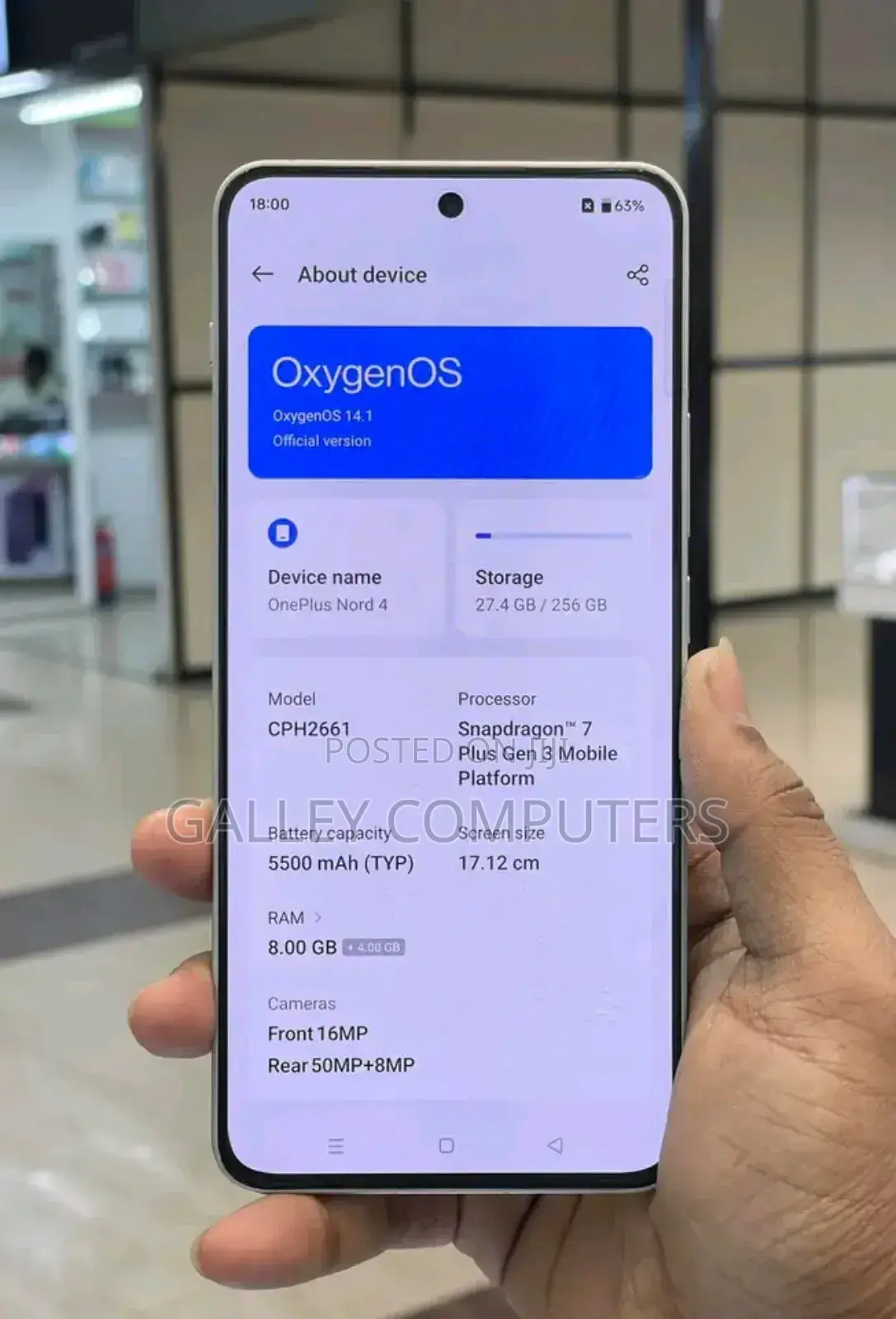 OnePlus Nord 4 256 GB White