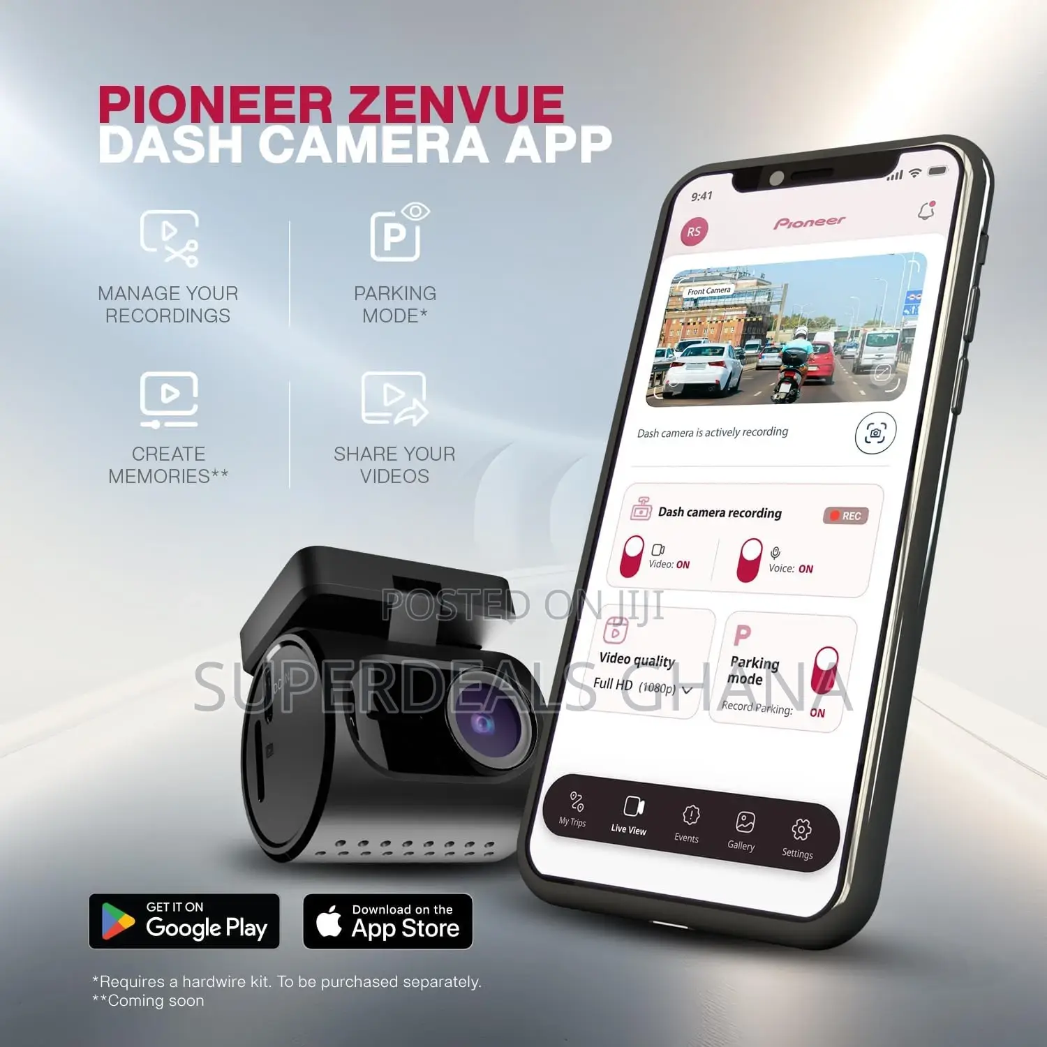 Pioneer Car Dash Camera