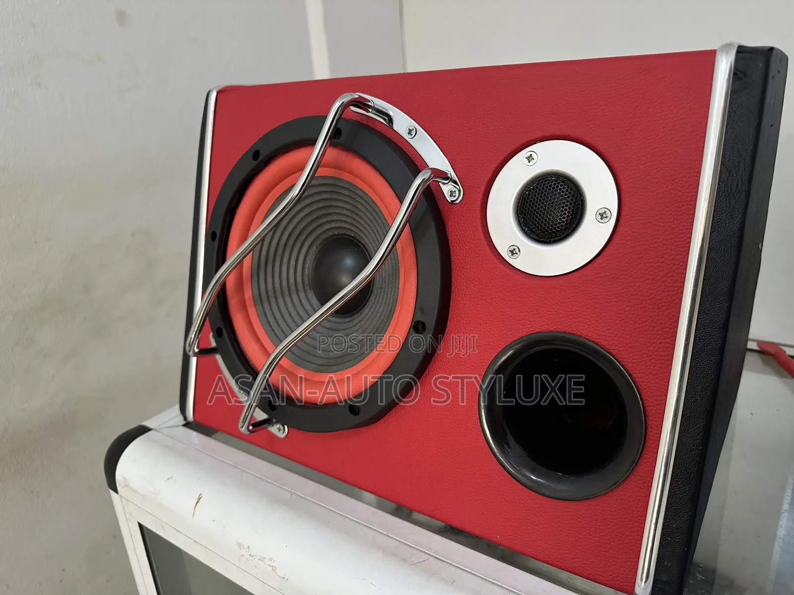 12v High-Power Super Bass 8-Inch Car Subwoofer -Red