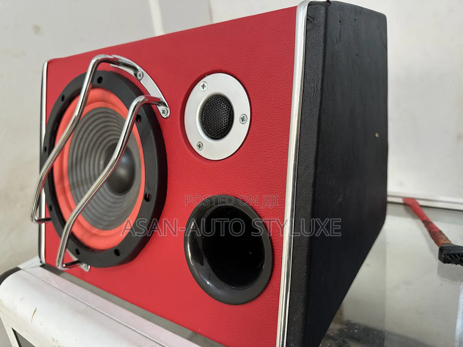 12v High-Power Super Bass 8-Inch Car Subwoofer -Red
