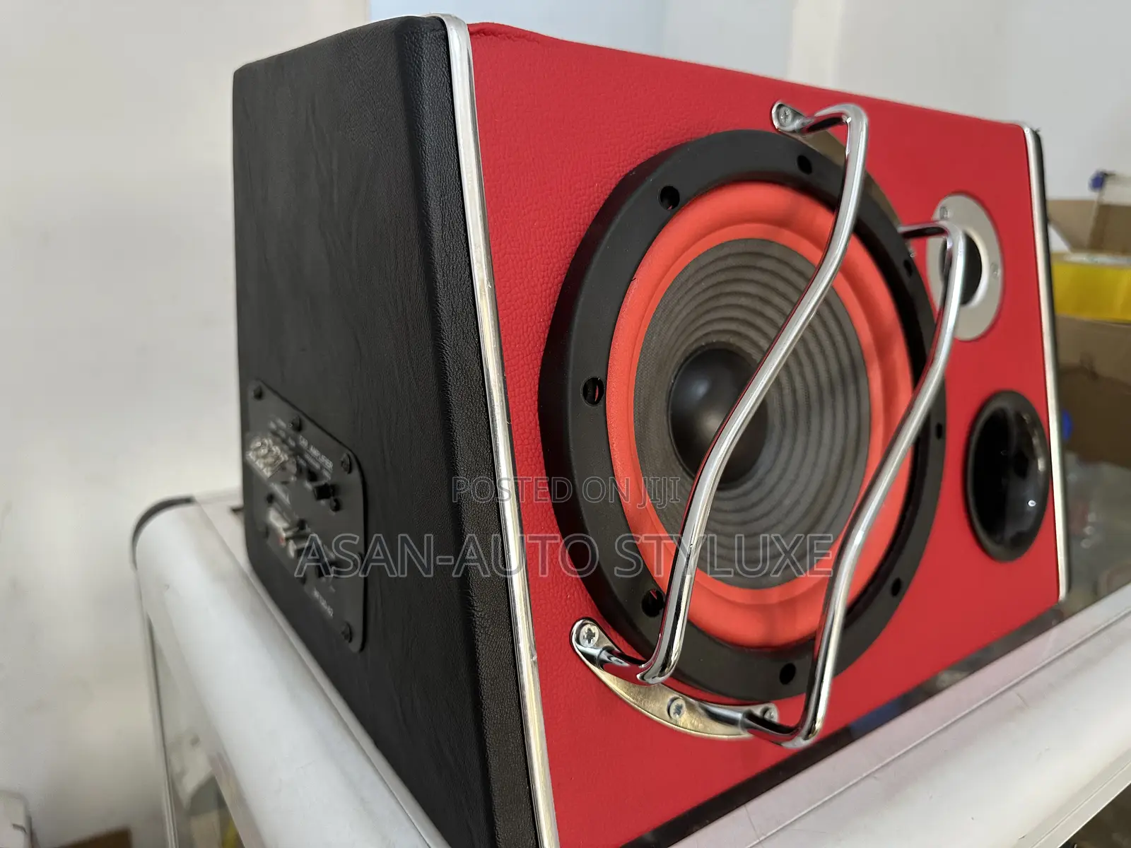 12v High-Power Super Bass 8-Inch Car Subwoofer -Red