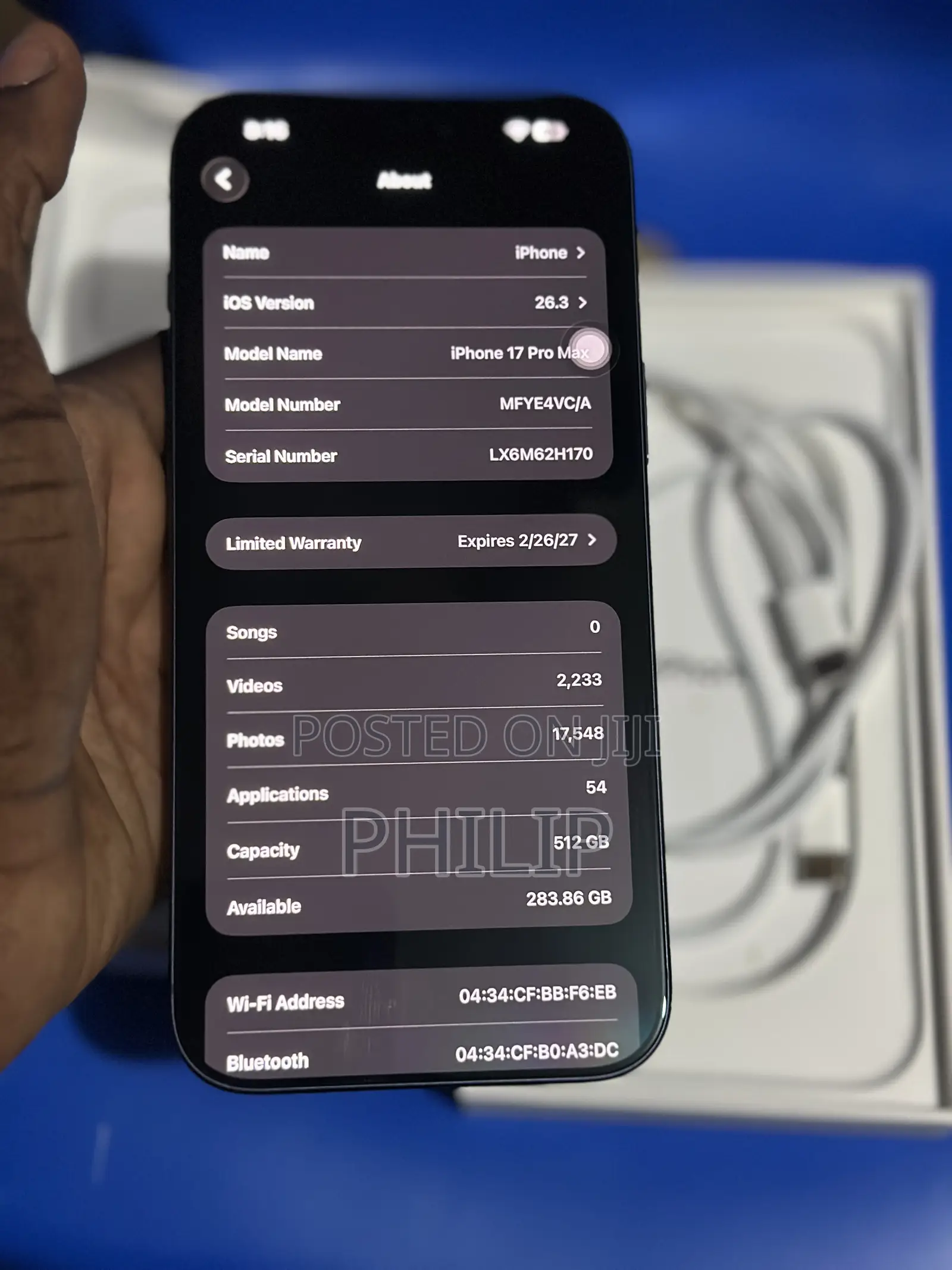 Apple iPhone 17 Pro Max 512 GB Blue