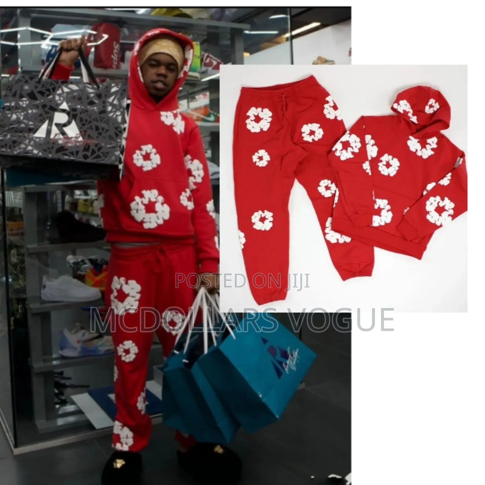 Original Hoodies, Top N Down, Red