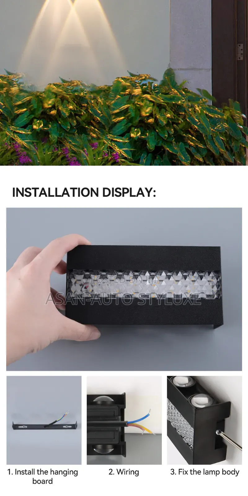 Led Waterproof Wall Light -Colour
