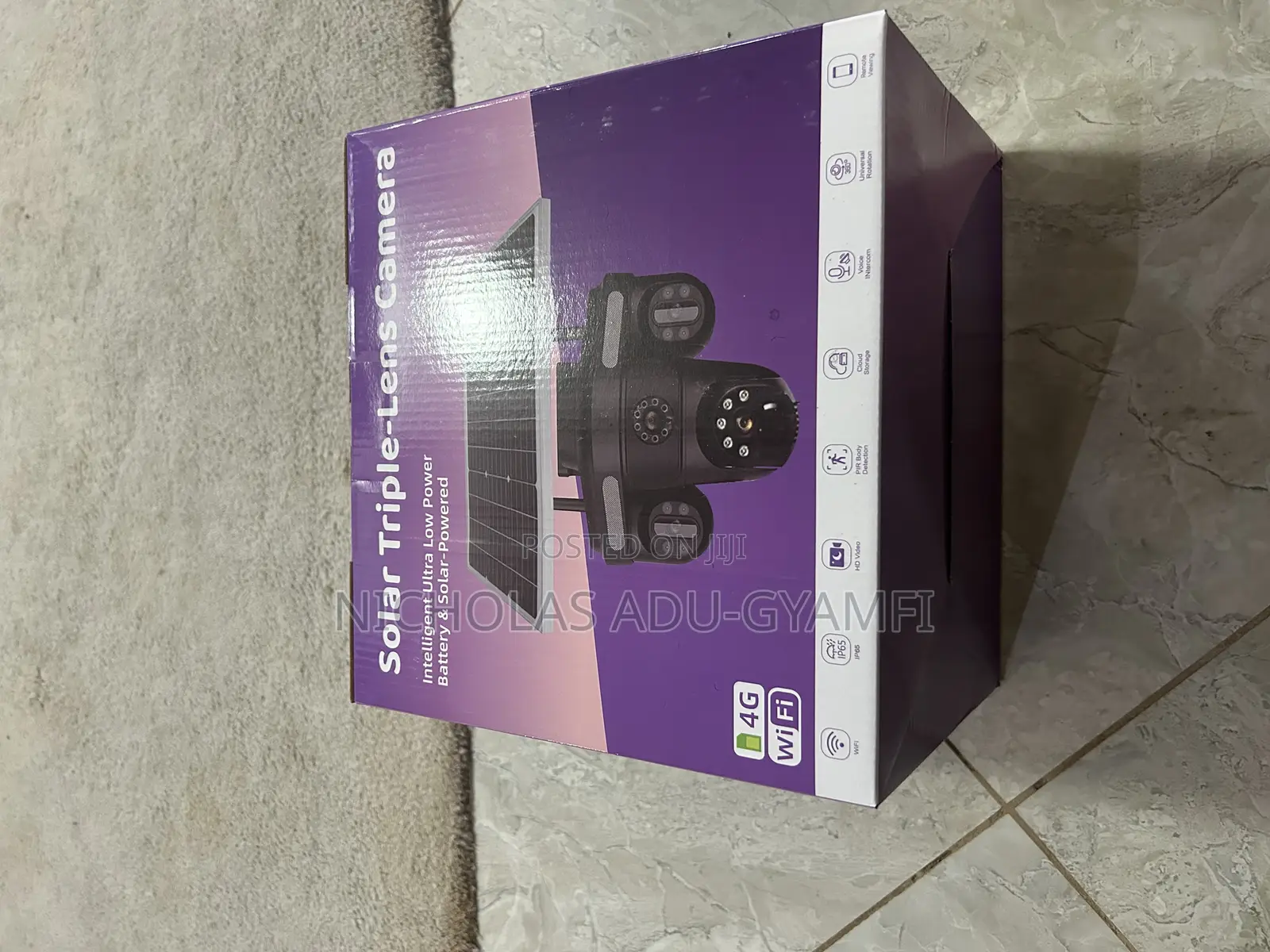 Wistino 12mp 4g Sim Card Outdoor Solar Security Camera.