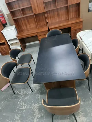 Mid-Century Curved-Back Dining Suite (Dining Set)