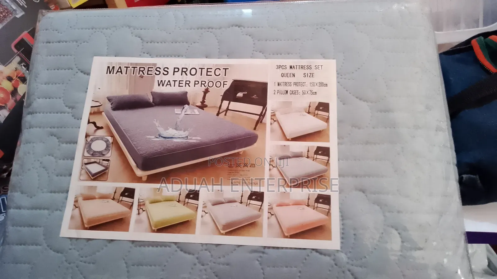 King Size Waterproof Protective Bedsheets 3in1