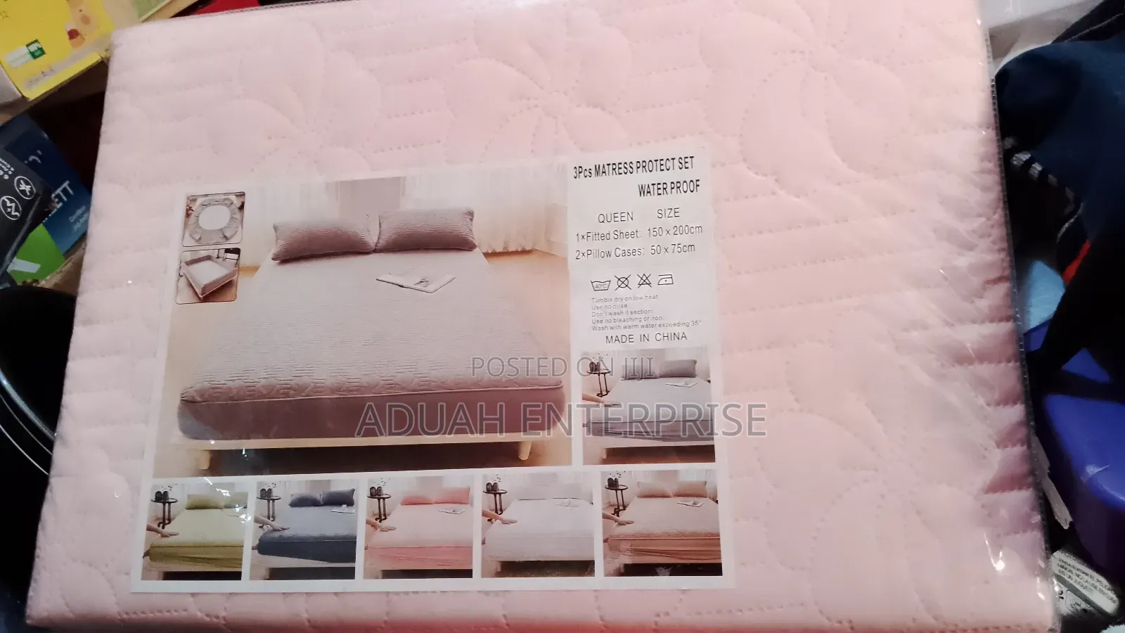 King Size Waterproof Protective Bedsheets 3in1