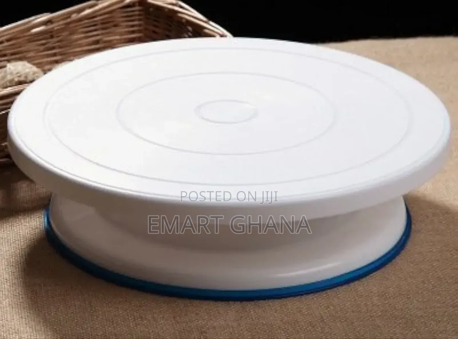 Plastic Cake Server 28 Cm, 360° Degree Rotating Revolving Cake Turn