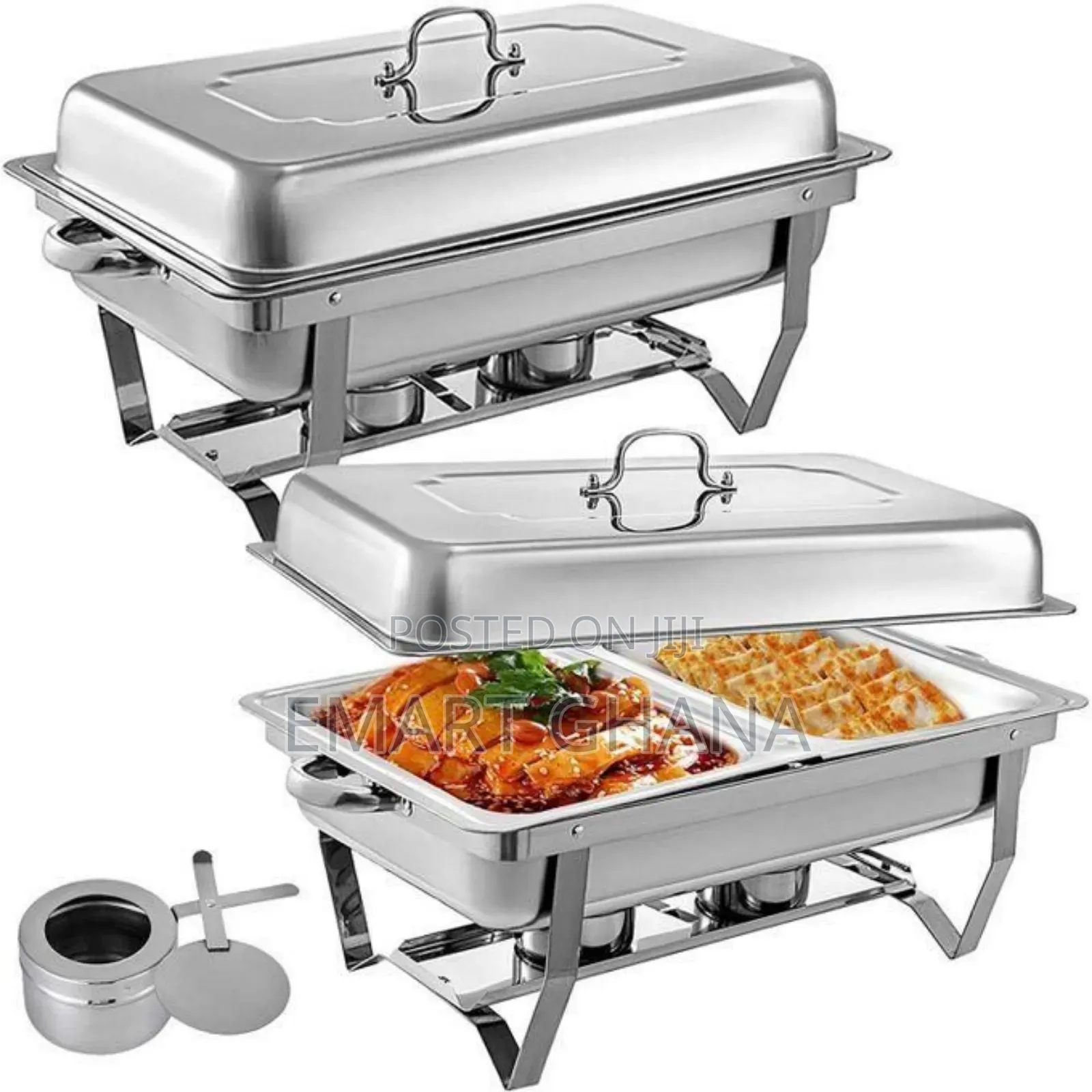 9.5l Quality Chaffing Dish Stainless Steel With Lid - Silver