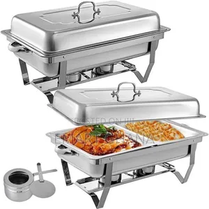 9.5l Quality Chaffing Dish Stainless Steel With Lid - Silver