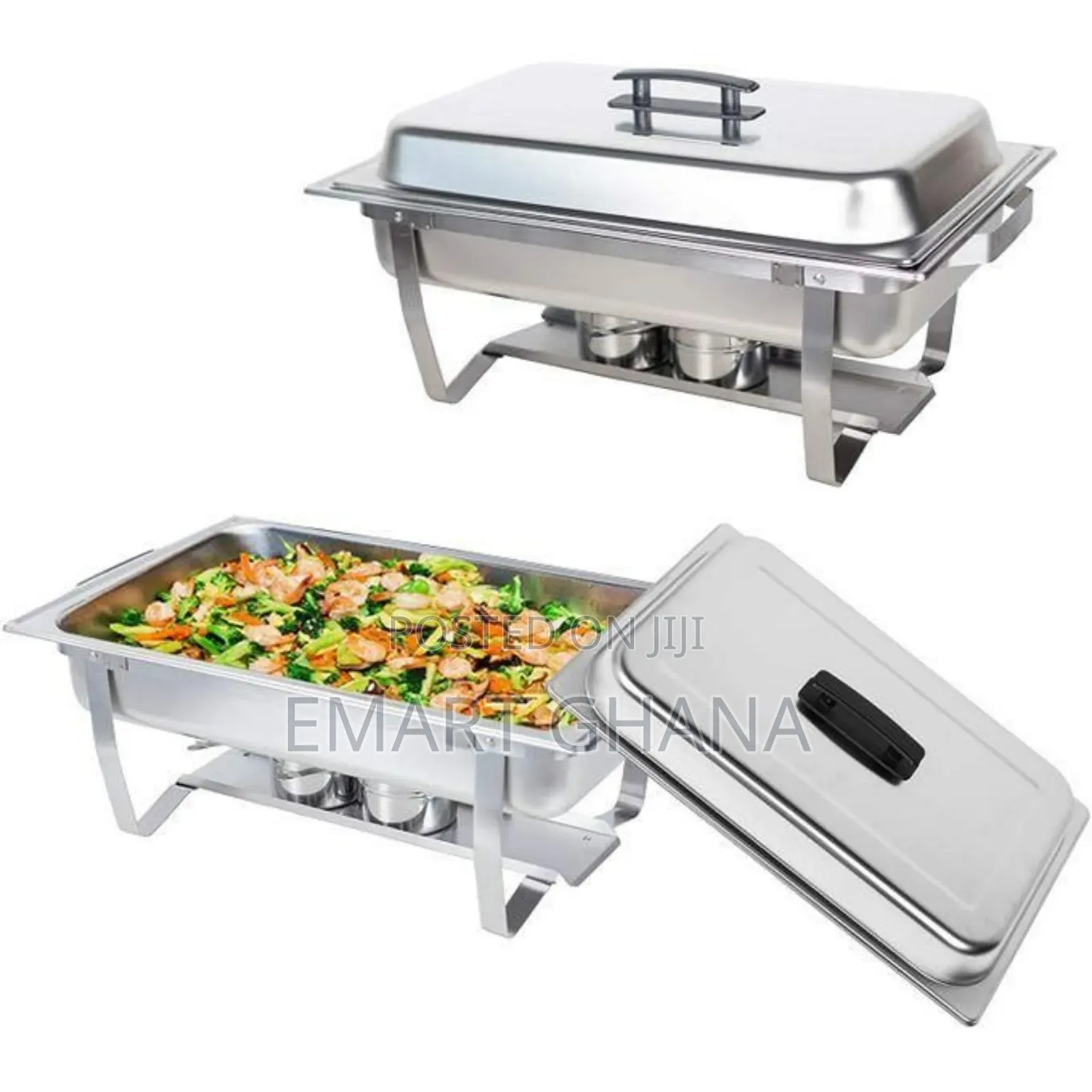 9.5l Quality Chaffing Dish Stainless Steel With Lid - Silver