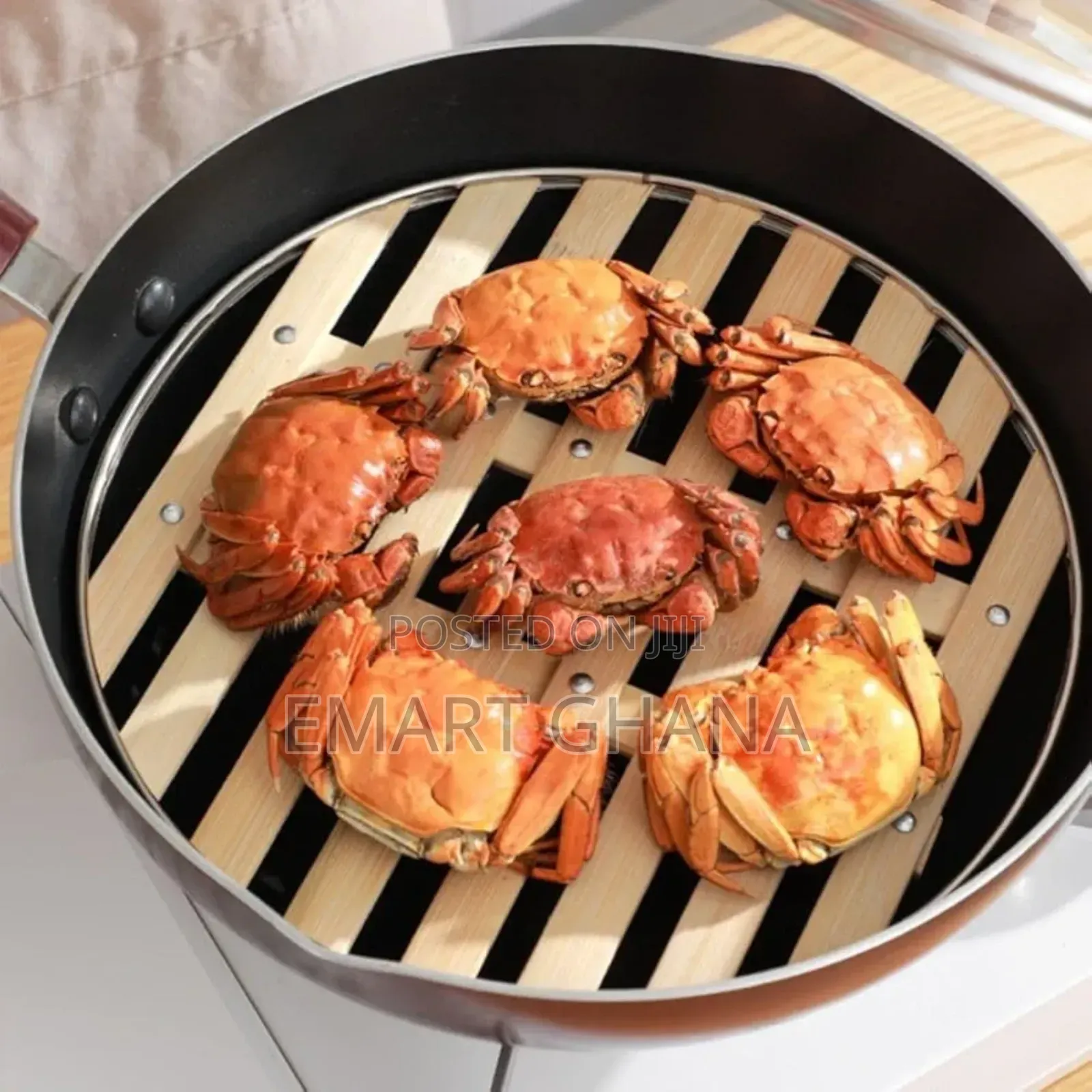 1pcs Bamboo Steaming Tray,Round Cooling Racks Pot Steamer Basket Rack