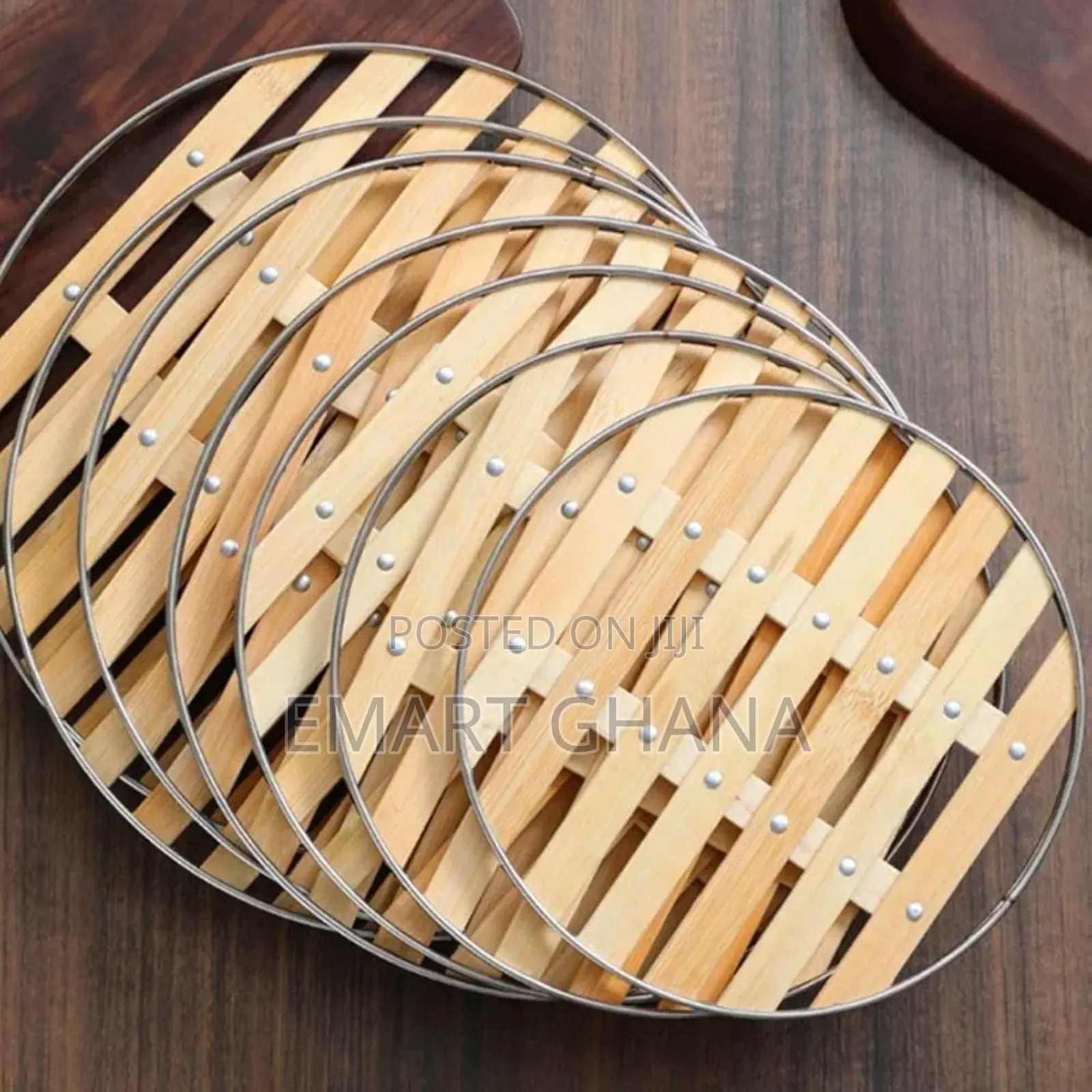 1pcs Bamboo Steaming Tray,Round Cooling Racks Pot Steamer Basket Rack