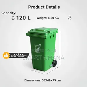 Wheelie Bin With Pedal | Durable, Easy-to-use Waste Bin With Wheels