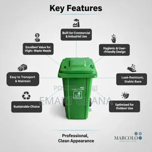 Wheelie Bin With Pedal | Durable, Easy-to-use Waste Bin With Wheels