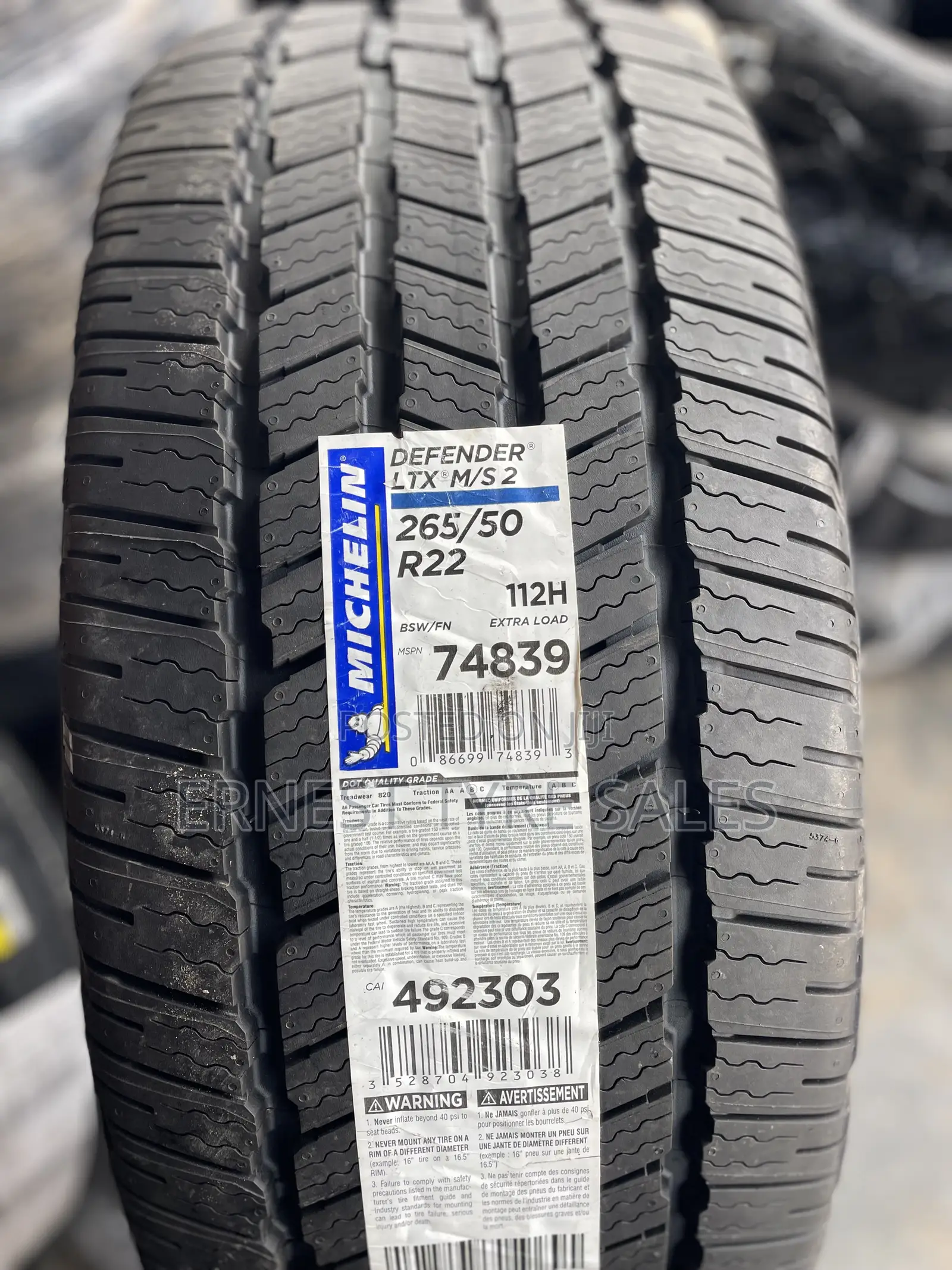 265/50r22 Michelin Tyres