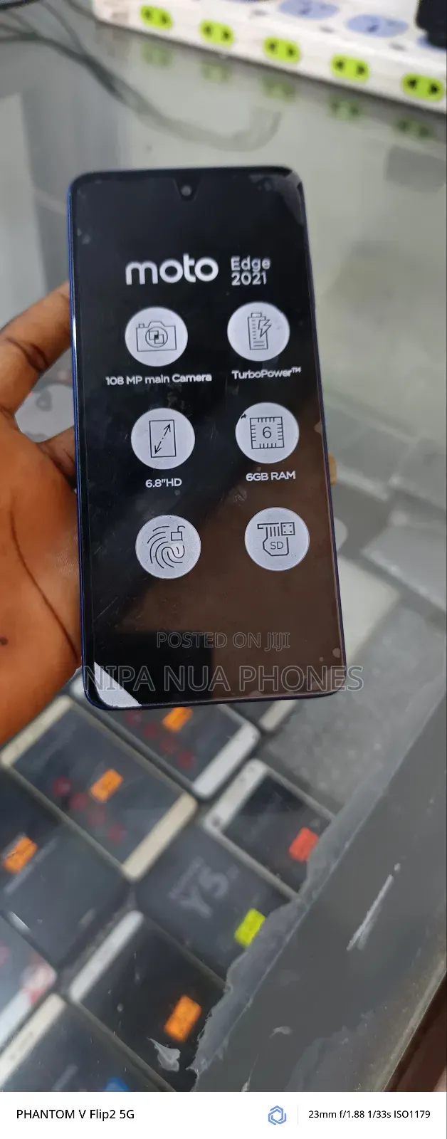New Motorola Edge 5G UW (2021) 256 GB Blue