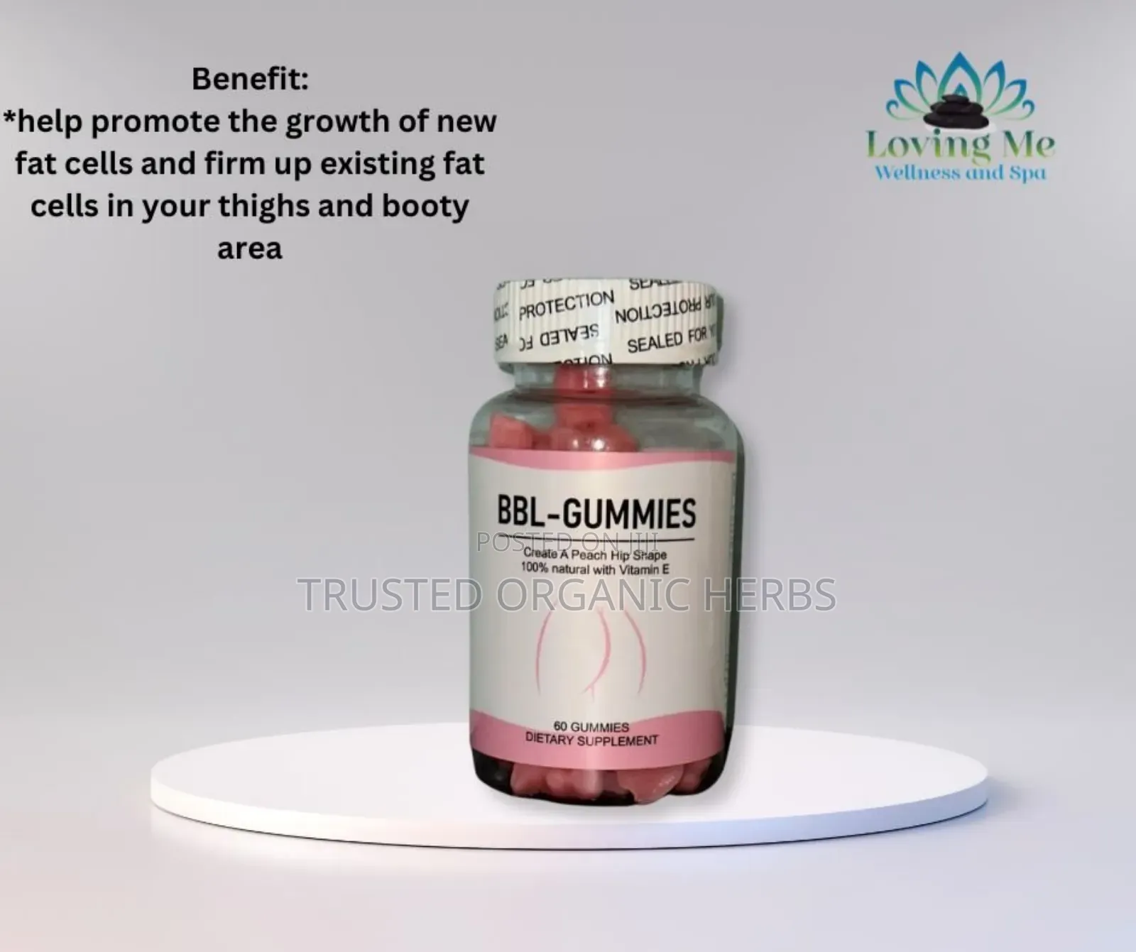 BBL Pills Luxury Butt Booster Hips Bum Enlargement Gummies