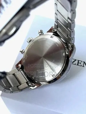 Citizen Eco-drive Watch Ca4500-91a Chronograph Silver Steel Strap.