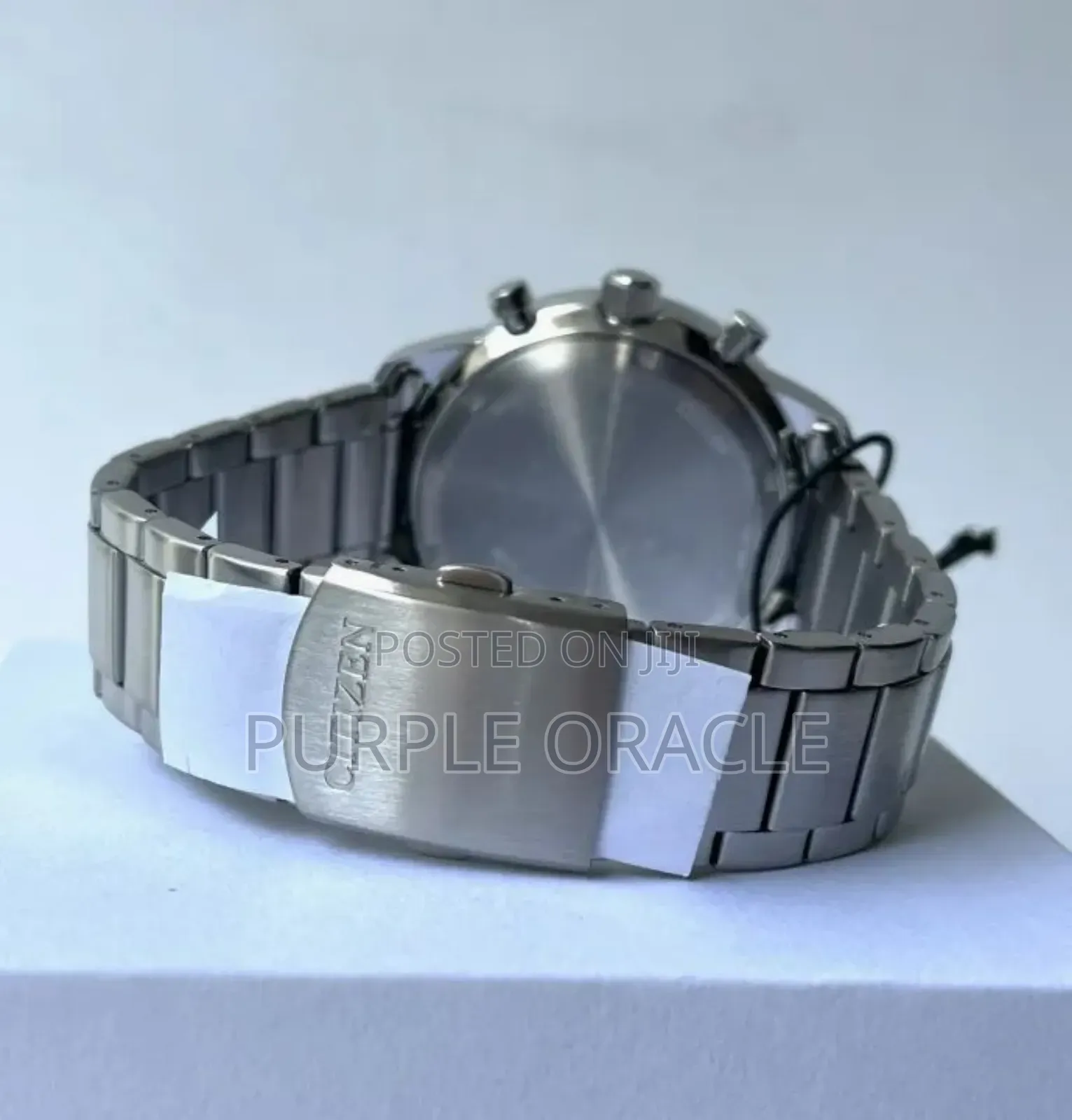 Citizen Eco-drive Watch Ca4500-91a Chronograph Silver Steel Strap.