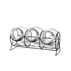 Set Of 3 Containers 1.5l On Stand
