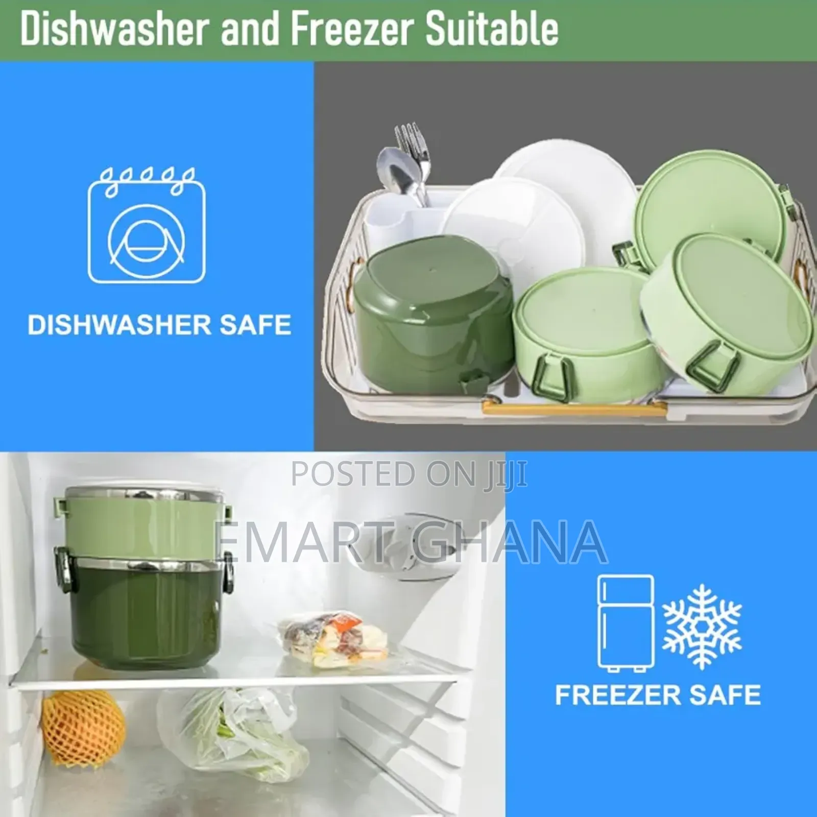 Stainless Steel Lunch Box, 2950ml 4-layer With Spoon And Fork