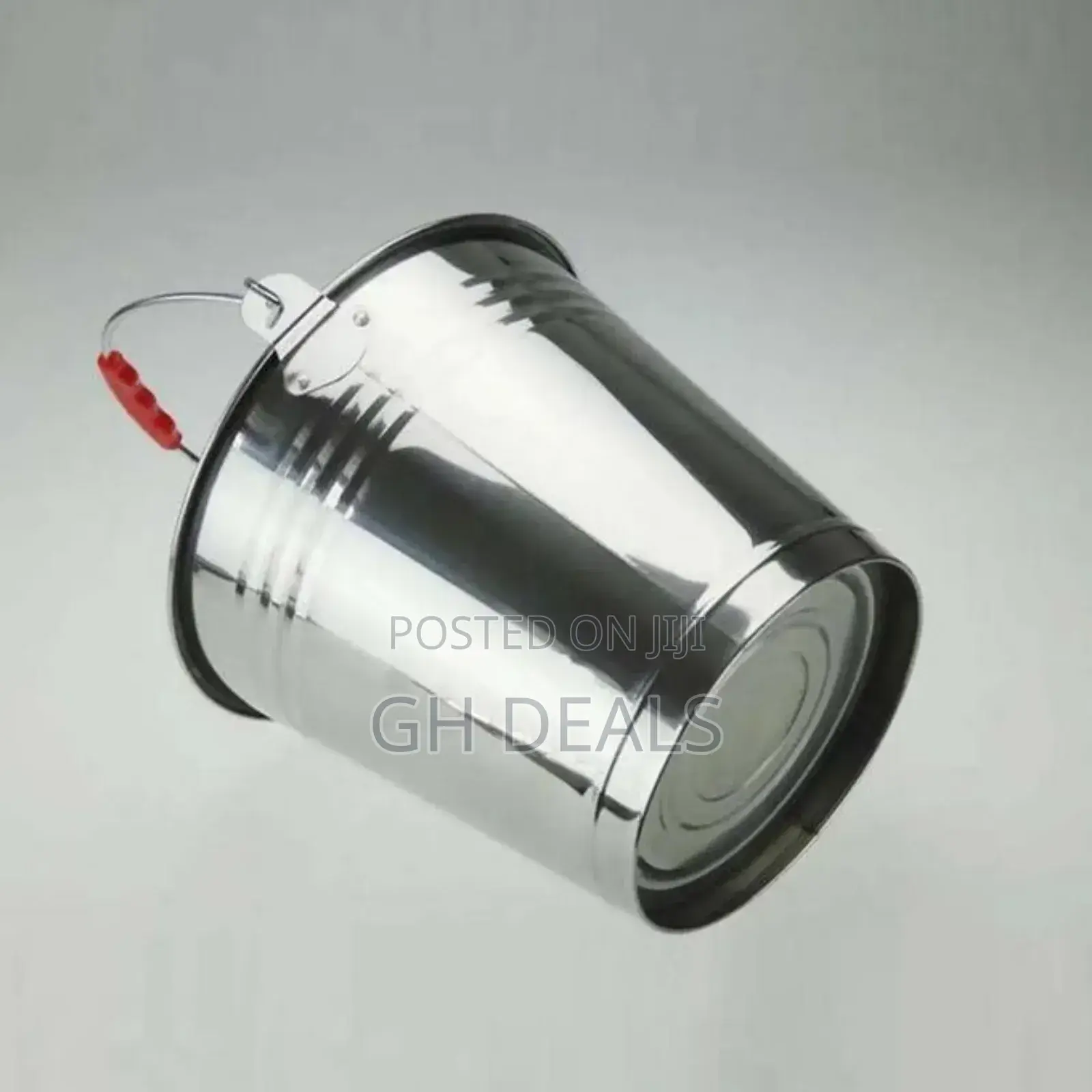36cm Stainless Steel Bucket - Silver