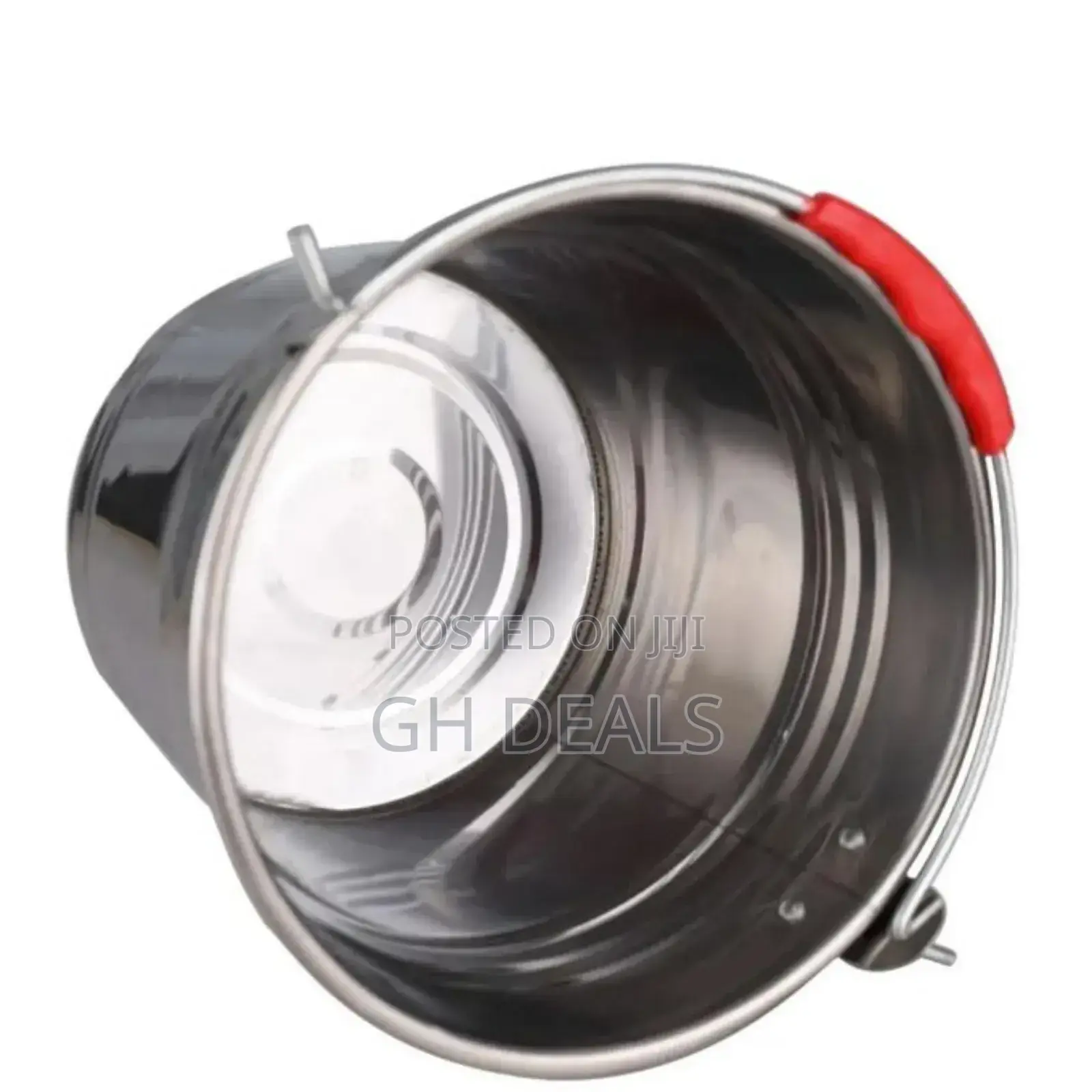 36cm Stainless Steel Bucket - Silver