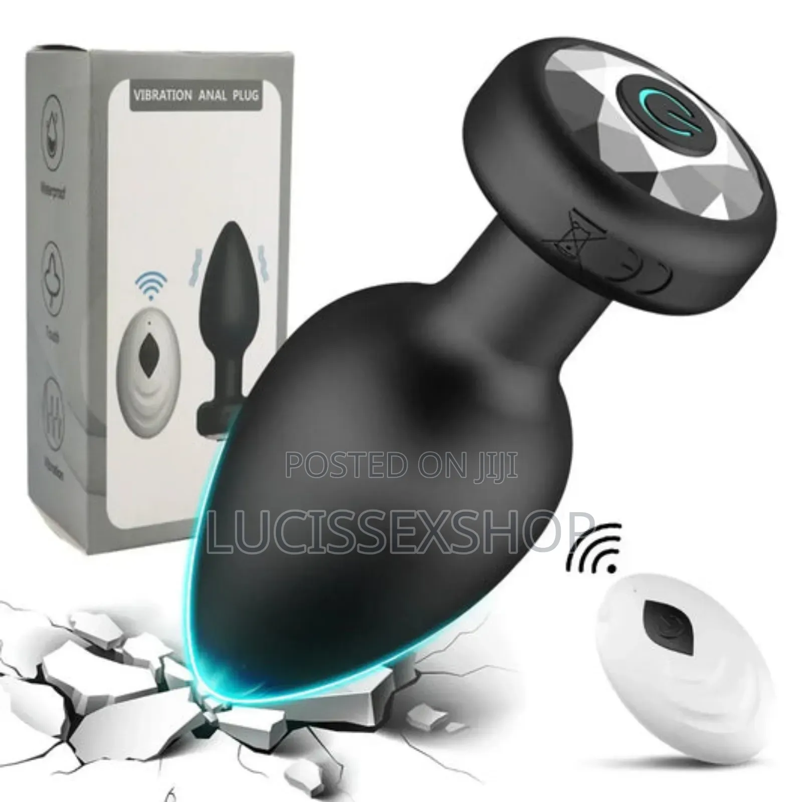 Silicone Vibrating Anal Plug