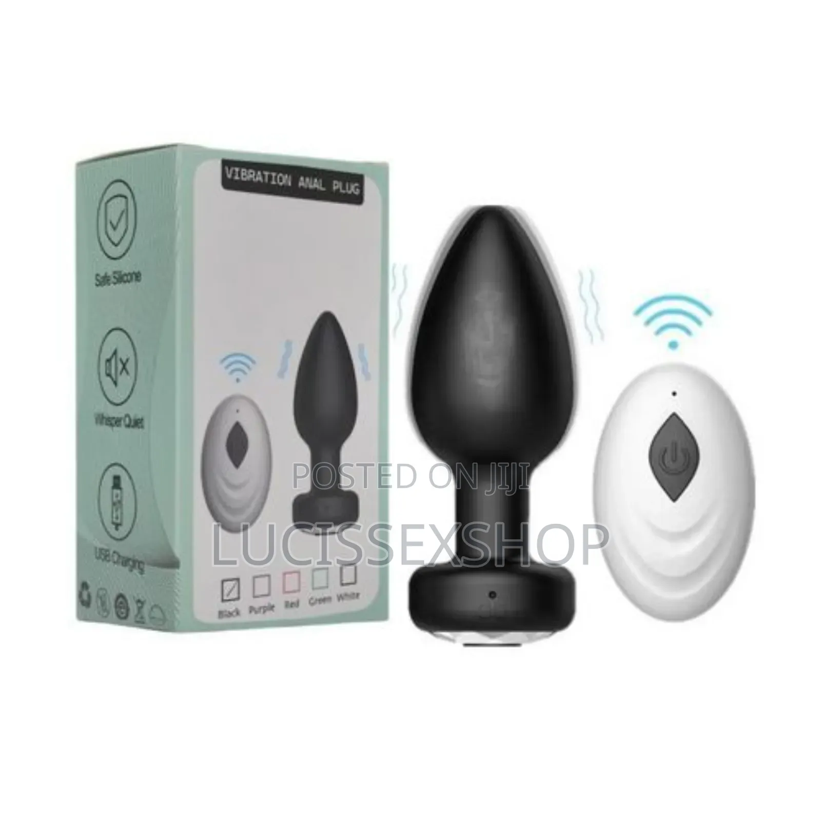 Silicone Vibrating Anal Plug