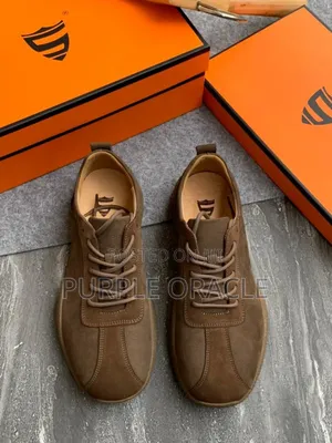Men's Brown Suede Lace Up Sneakers