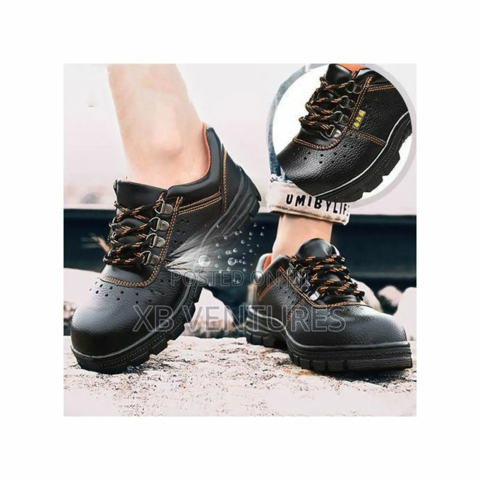 British Style Perfect for Work Leather Safety Shoes