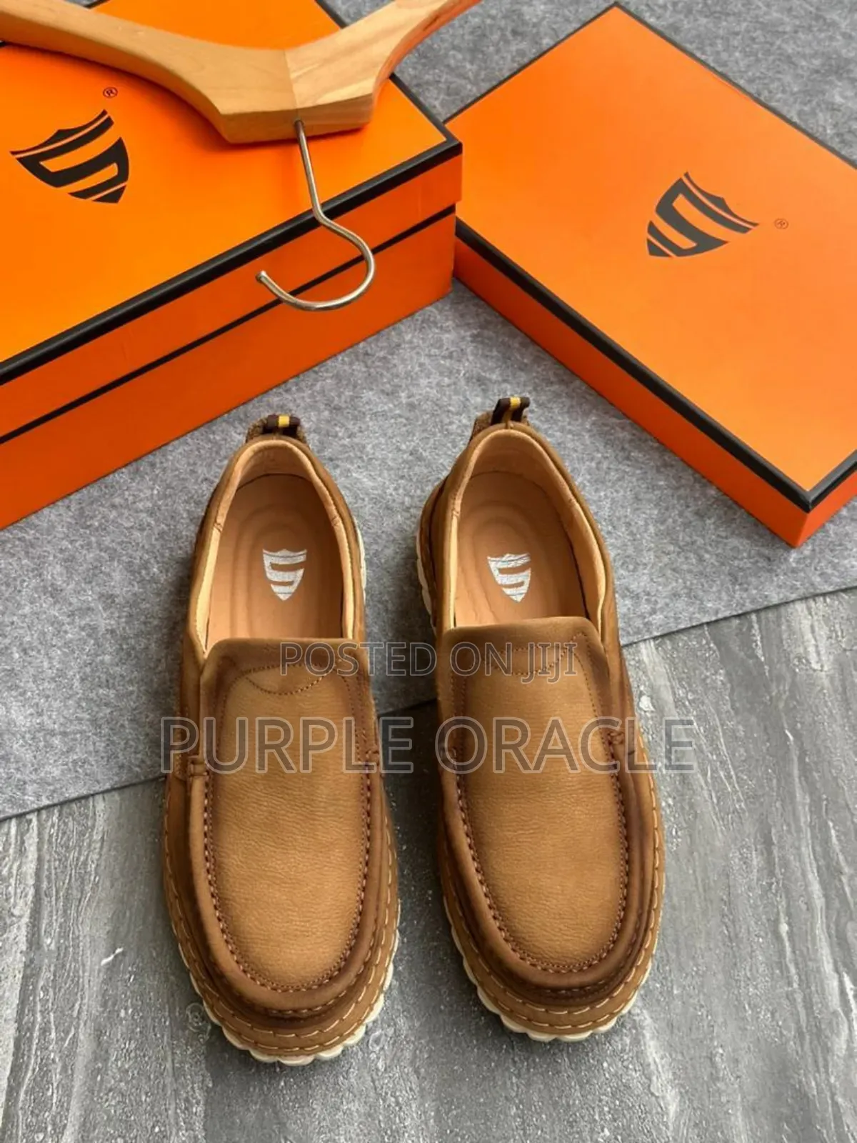 Men's Brown Slip-on Leather Loafers