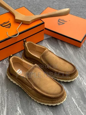 Men's Brown Slip-on Leather Loafers
