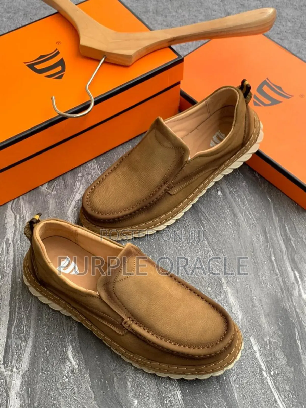 Men's Brown Slip-on Leather Loafers