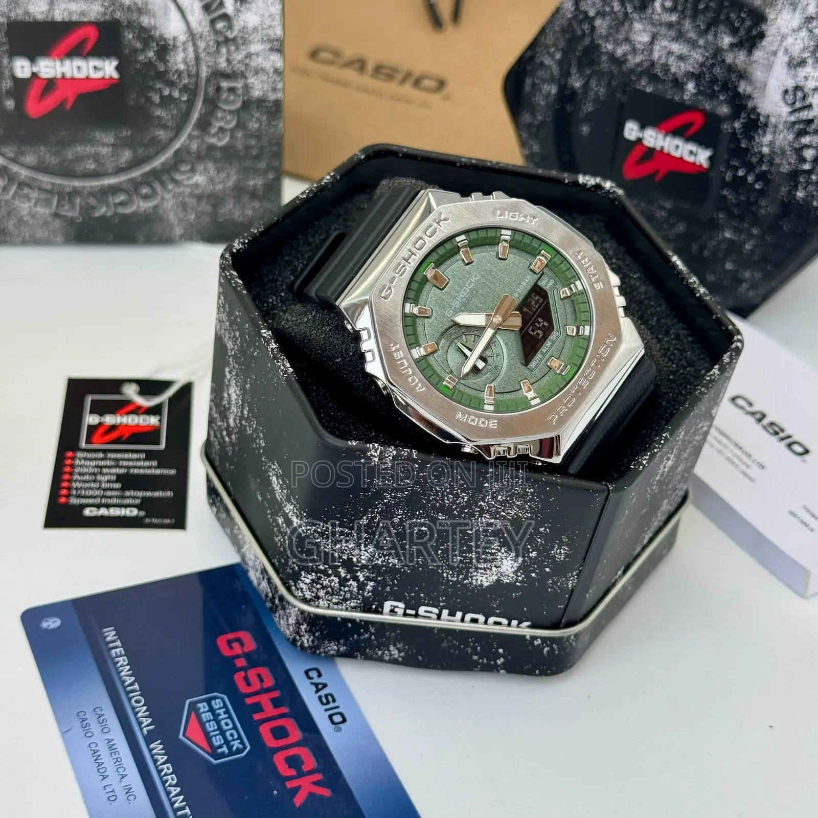 Gshock 200m Waterproof Dual Time Quality Watch