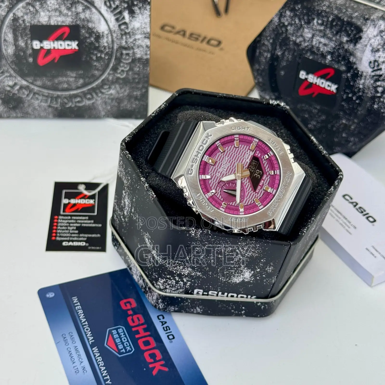 Gshock 200m Waterproof Dual Time Quality Watch