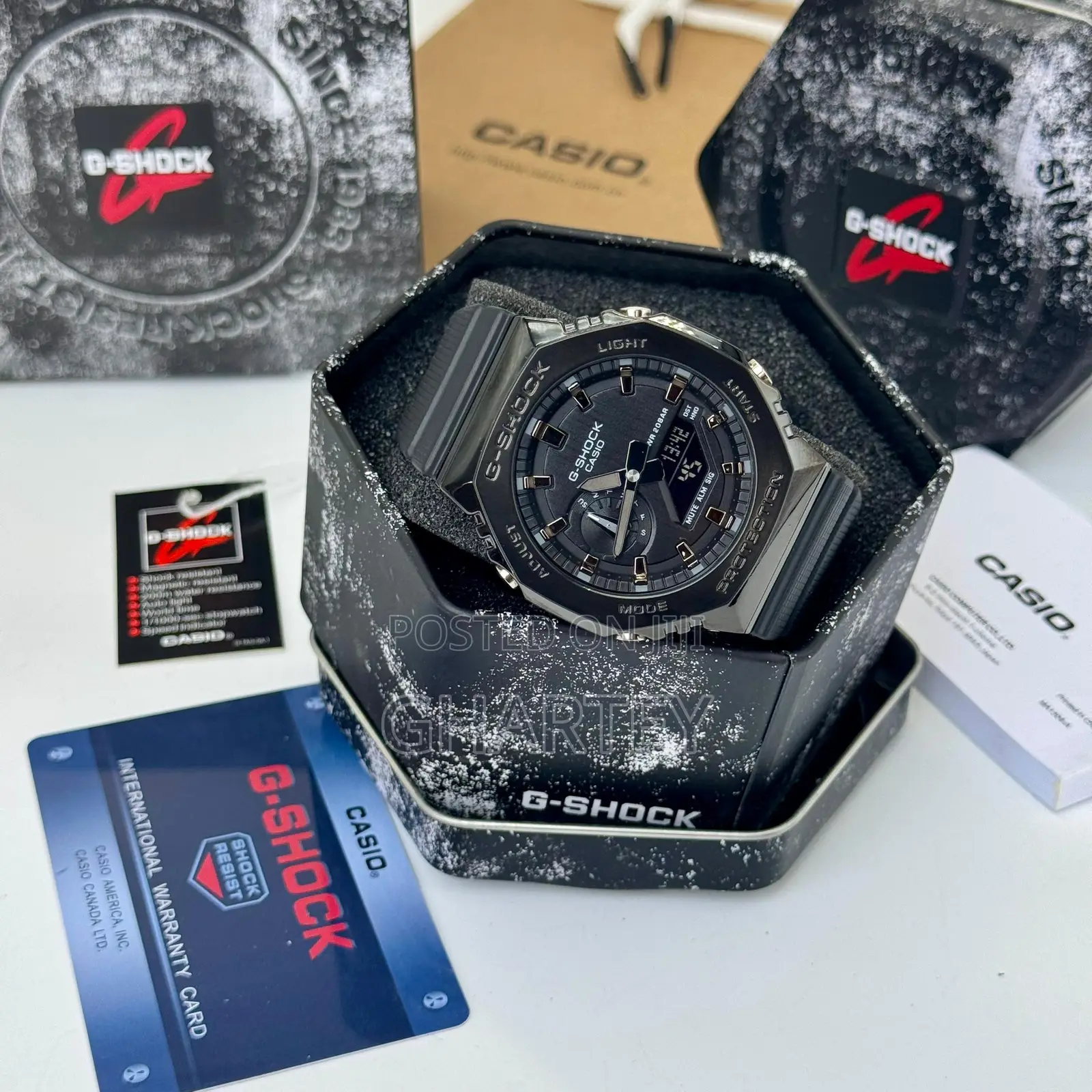 Gshock 200m Waterproof Dual Time Quality Watch