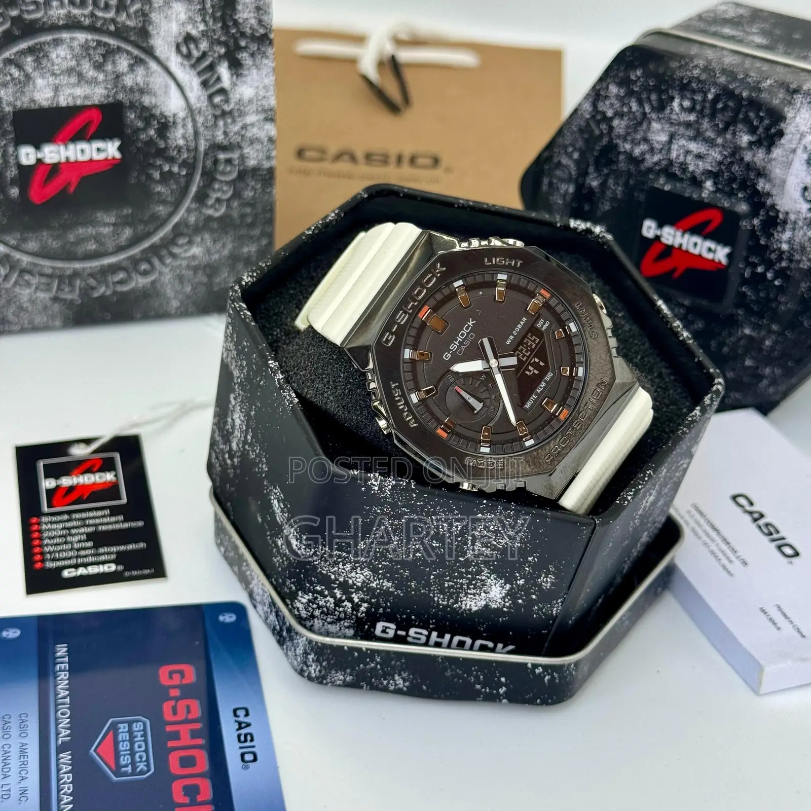 Gshock 200m Waterproof Dual Time Quality Watch
