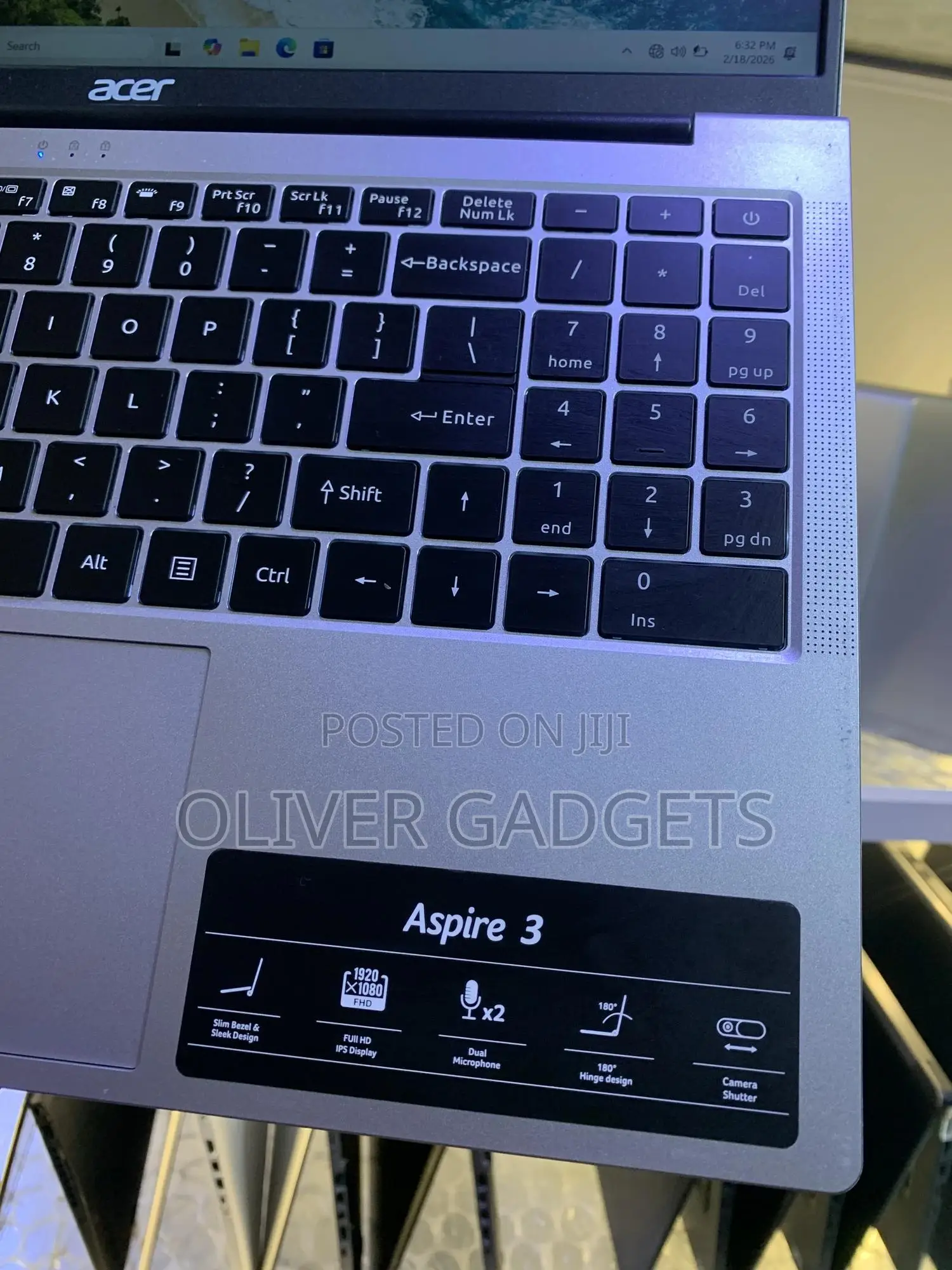 Laptop Acer Aspire 3 8GB Intel Core i3 SSD 256GB