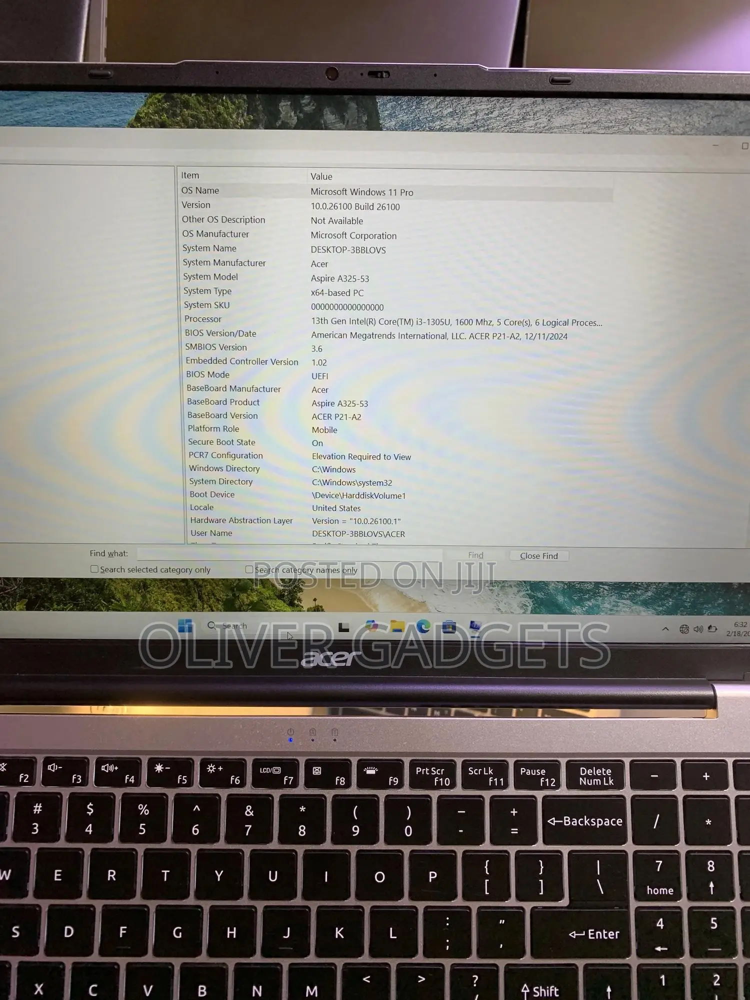 Laptop Acer Aspire 3 8GB Intel Core i3 SSD 256GB