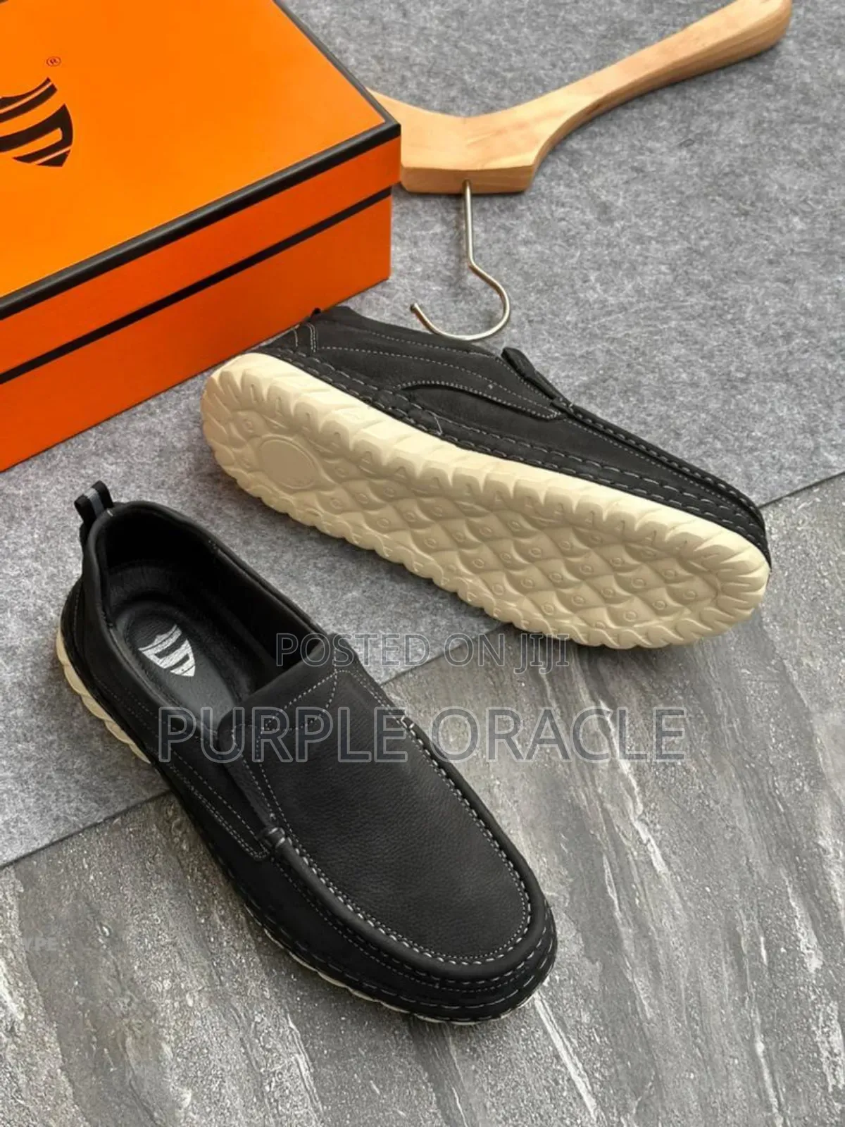 Black Men's Casual Slip-on Loafers
