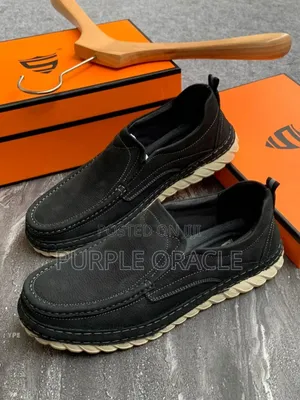 Black Men's Casual Slip-on Loafers