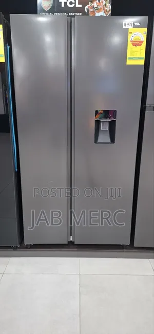 TCL Side by Side Fridge Freezer With Water Non Plumbing Dispenser