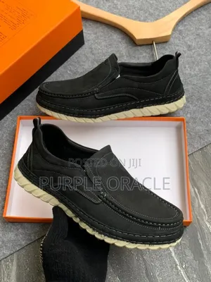 Black Men's Casual Slip-on Loafers