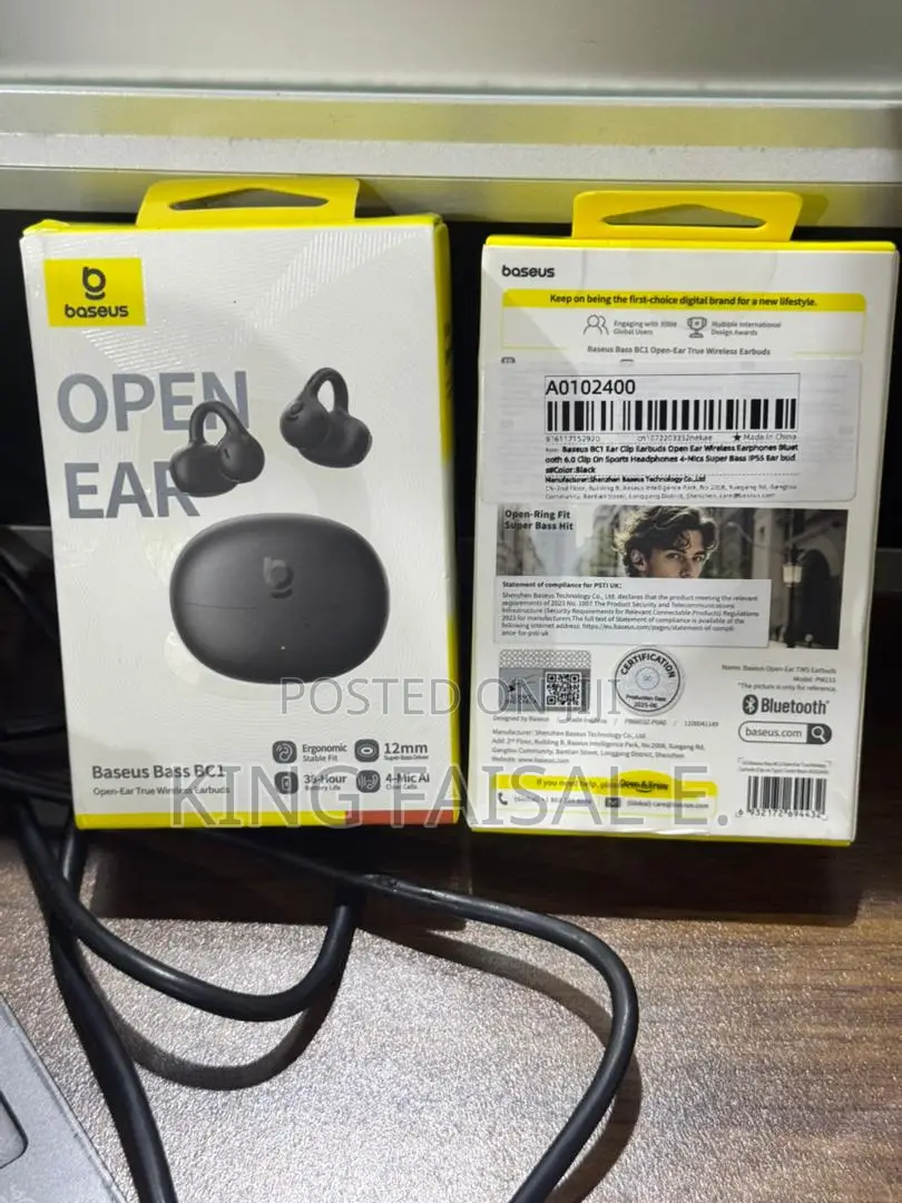 Baseus Bc1 Ear Clip Earbuds Open Ear