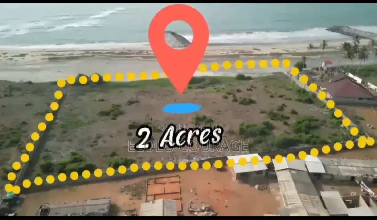 A Registered 2 Acre Beach Land at Pampram for Sale