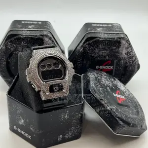 Gshock Digital Led Display Iced Bezel Luxury Sports Men’S Watch