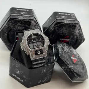 Gshock Digital Led Display Iced Bezel Luxury Sports Men’S Watch